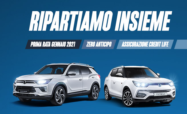 Promo SsangYong: ripartiamo insieme