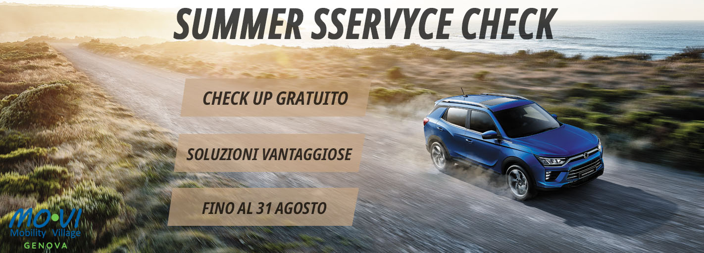 Check Up Gratuito con SsangYong, scopri come da Mo.Vi Genova!